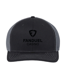 Image of Richardson Adjustable Trucker  Black/Graphite