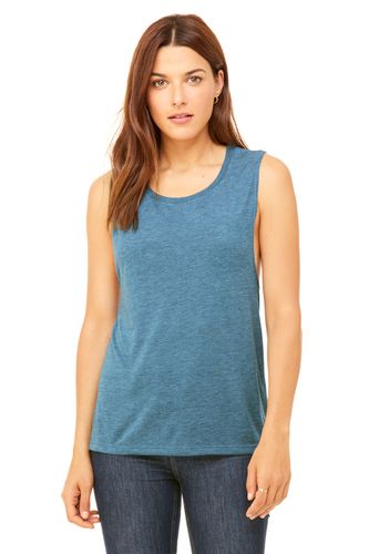 Ladies Flowy Scoop Muscle Tank image thumbnail