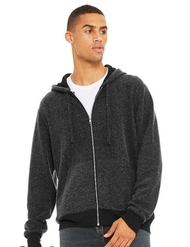 Unisex Sueded Fleece Full Zip Hoodie image thumbnail
