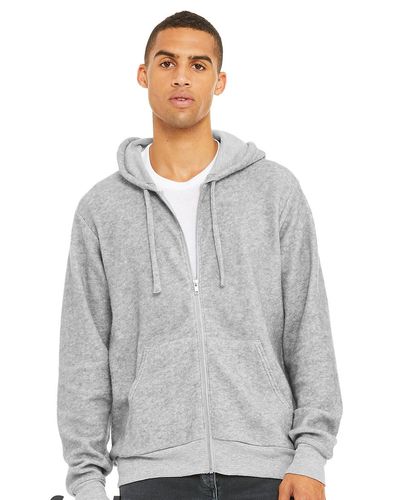 Unisex Sueded Fleece Full Zip Hoodie image thumbnail