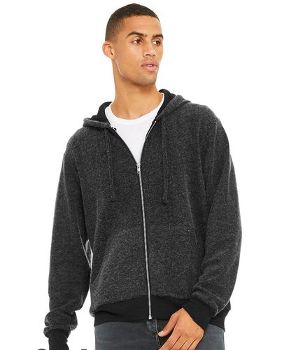 Unisex Sueded Fleece Full Zip Hoodie image thumbnail