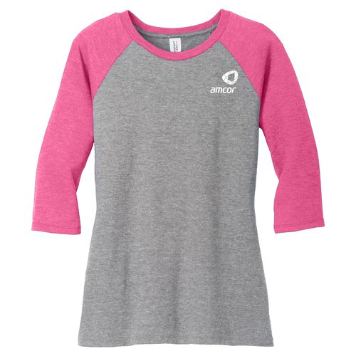Women's Perfect Tri 3/4 Sleeve Raglan image thumbnail