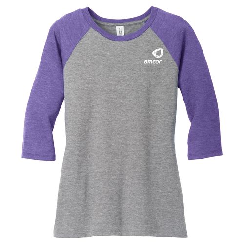 Women's Perfect Tri 3/4 Sleeve Raglan image thumbnail
