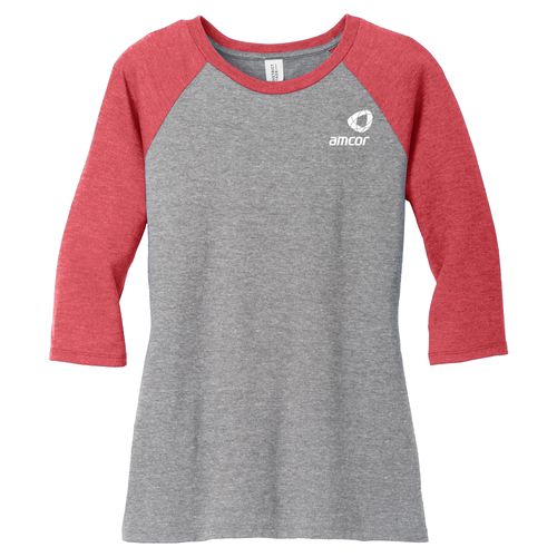 Women's Perfect Tri 3/4 Sleeve Raglan image thumbnail