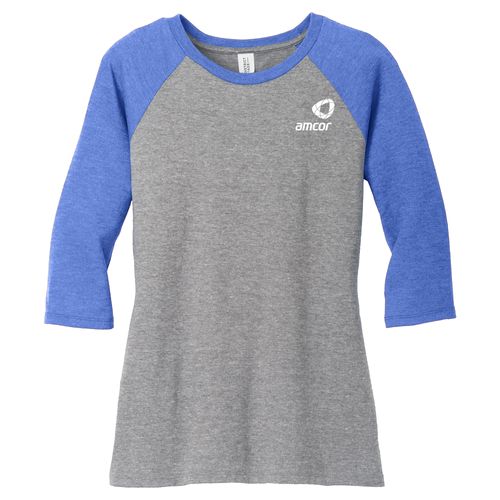 Women's Perfect Tri 3/4 Sleeve Raglan image thumbnail