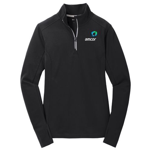 Ladies Sport-Wick Textured 1/4-Zip Pullover image thumbnail