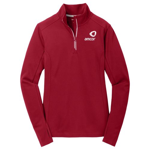 Ladies Sport-Wick Textured 1/4-Zip Pullover image thumbnail