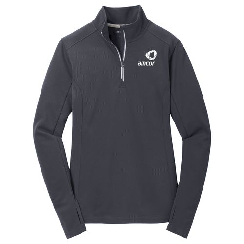 Ladies Sport-Wick Textured 1/4-Zip Pullover image thumbnail