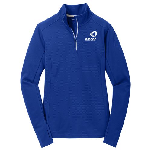 Ladies Sport-Wick Textured 1/4-Zip Pullover image thumbnail