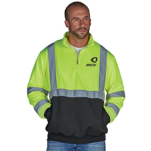 Quarter Zip Hi-Viz Sweatshirt image thumbnail