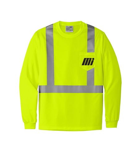 Long Sleeve ANSI 107 Class 2 Mesh Tee image thumbnail