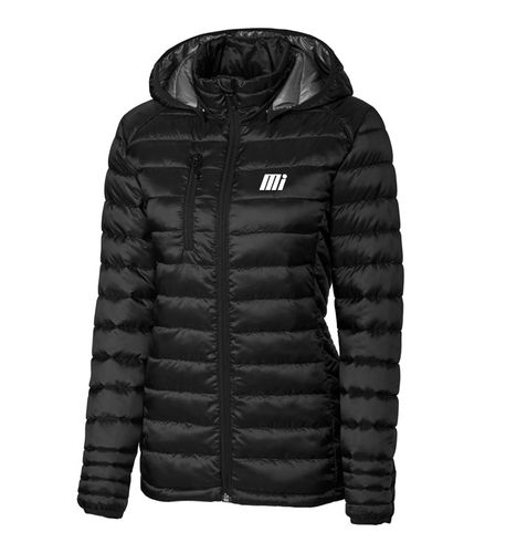 Ladies Black Clique Puffer Jacket image thumbnail