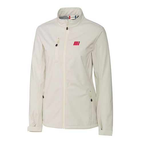 Ladies Fog Grey Softshell Jacket image thumbnail