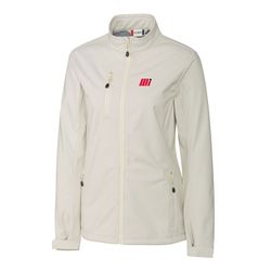 Image of Ladies Fog Grey Softshell Jacket