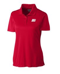 Image of Ladies Red Parma Polo