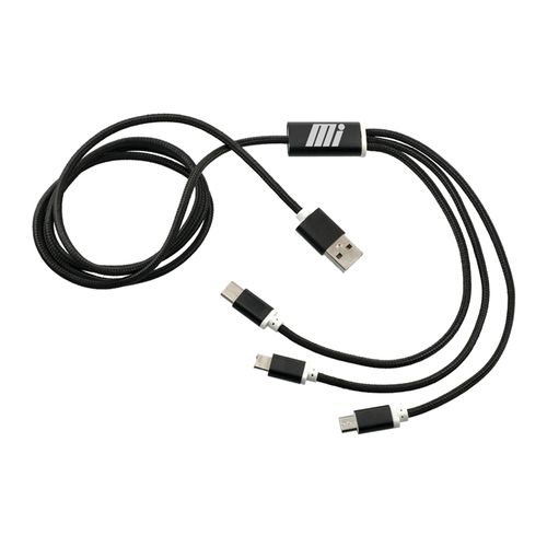 Black 3-in-1 Charging Cable image thumbnail