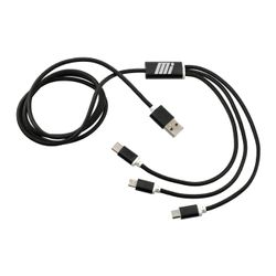 Image of Black 3-in-1 Charging Cable