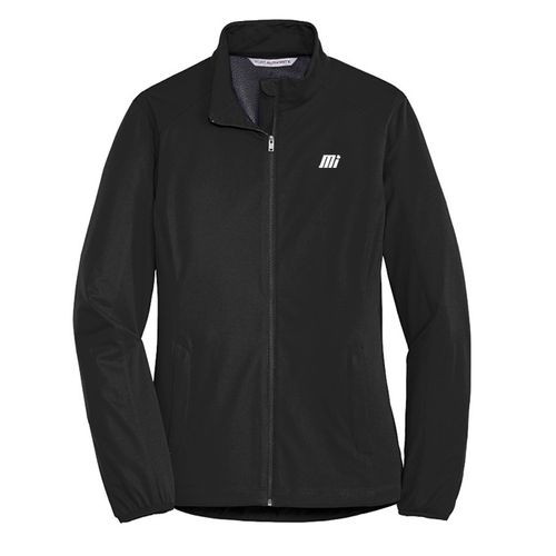 Ladies Black Softshell Jacket image thumbnail