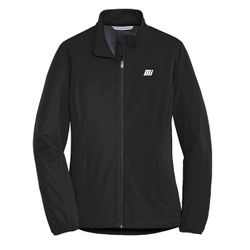 Image of Ladies Black Softshell Jacket