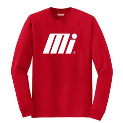 Image of Red Long Sleeve DryBlend T-Shirt