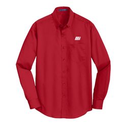 Image of Men's Red Twill Button Down Shirt