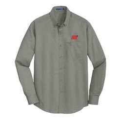 Image of Men's Grey Twill Button Down Shirt