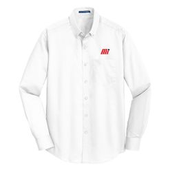 Image of Men's White Twill Button Down Shirt