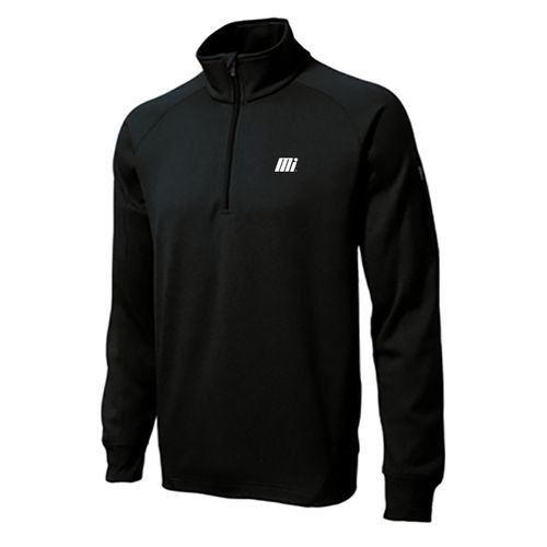 Men's Black Quarter Zip Fleece Pullover image thumbnail