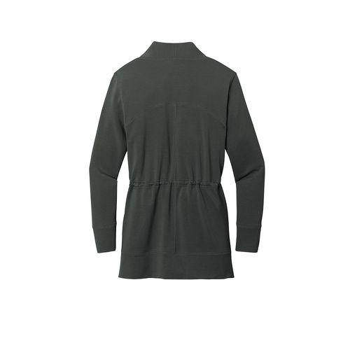 Ladies' Charcoal Microterry Cardigan image thumbnail