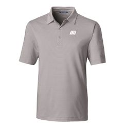 Image of Men's Cutter & Buck Polish Grey Striped Polo