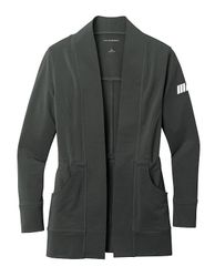 Image of Ladies' Charcoal Microterry Cardigan