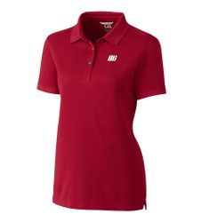 Image of Cutter & Buck Ladies' Red Tri-Blend Pique Polo