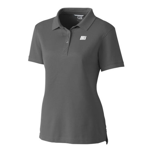 Cutter & Buck Ladies' Gray Tri-Blend Pique Polo image thumbnail