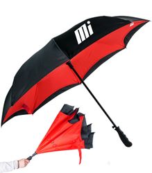 Image of Black and Red Inverted Umbrella 