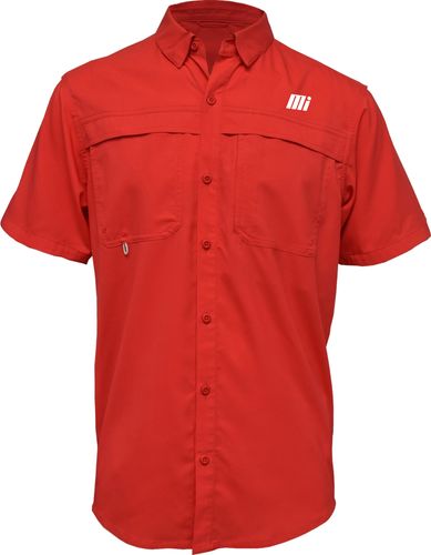 Men's Red Short Sleeve Fishing Shirt image thumbnail