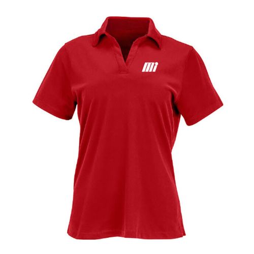 Ladies' Red Sueded Performance Polo image thumbnail