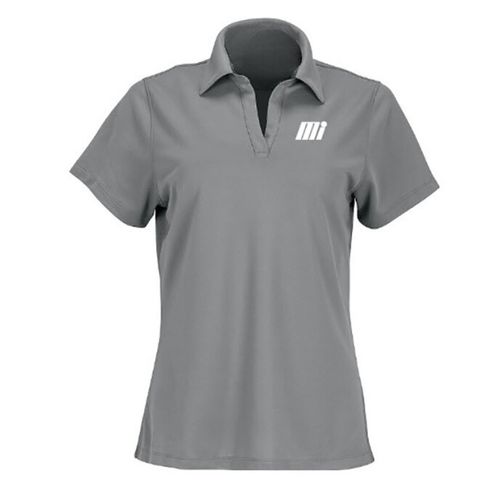 Ladies' Grey Sueded Performance Polo image thumbnail