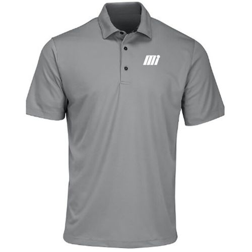 Men's Grey Sueded Performance Polo image thumbnail