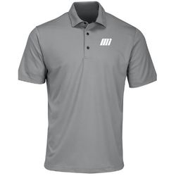 Image of Men's Grey Sueded Performance Polo