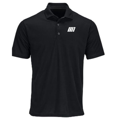 Men's Black Sueded Performance Polo image thumbnail