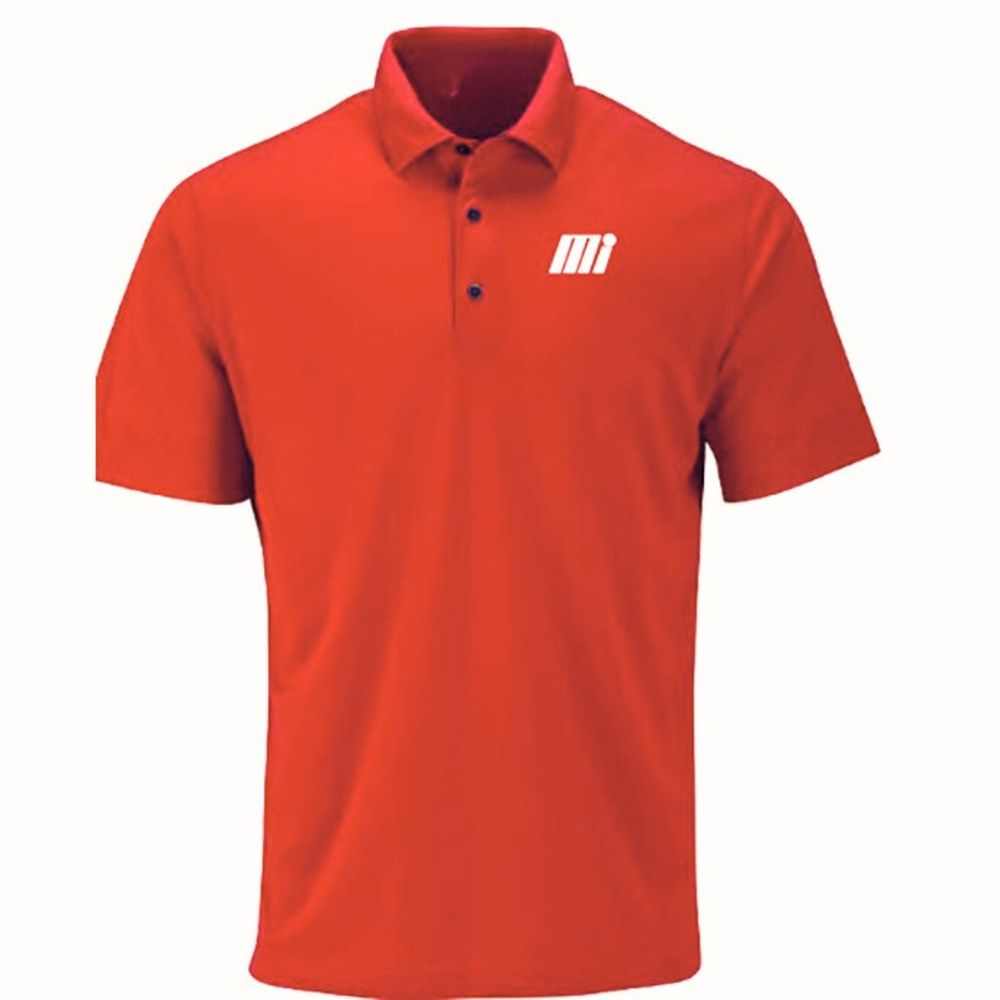 Men's Red Sueded Performance Polo primary image