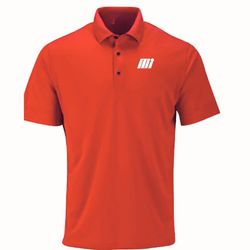 Image of Men's Red Sueded Performance Polo