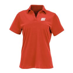 Image of Ladies' Red Sueded Performance Polo