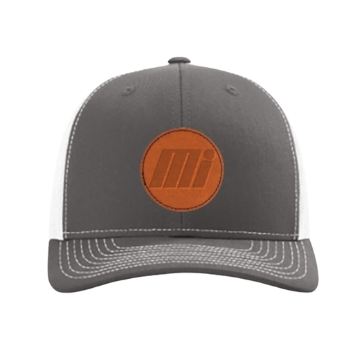 Richardson Grey/White Trucker Cap with Patch image thumbnail