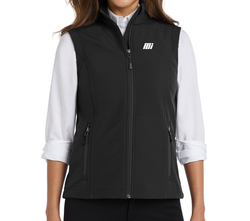 Image of PREORDER-Ladies' Core Soft Shell Vest in Black 