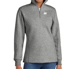 Image of Ladies' Sport-Tek Quarter Zip Sweatshirt in Vintage Heather