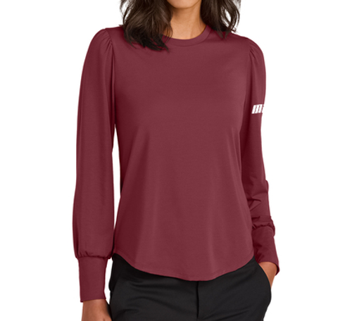 Ladies' Stretch Jersey Top in Rosewood image thumbnail