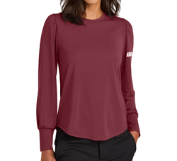 Image of PREORDER-Ladies' Stretch Jersey Top in Rosewood