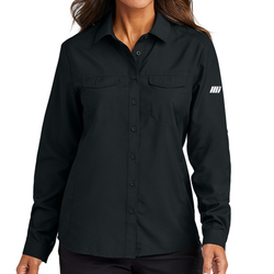 Image of PREORDER-Ladies' Long Sleeve UV Daybreak Shirt in Black 
