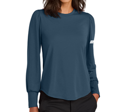 Image of PREORDER-Ladies' Stretch Jersey Top in Insignia Blue